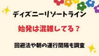 ディズニーリゾートライン　始発　混雑　運行間隔　混雑回避